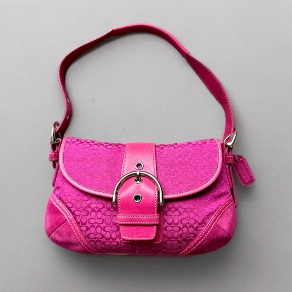 Coach‎ Y2K Fuchsia Pink Small Soho
Flap Shoulder Bag 6818 China